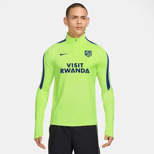 Sweat zippé Atlético Madrid Strike jaune