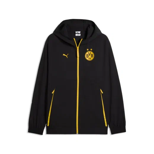 Veste survêtement Dortmund PumaTech woven noir jaune