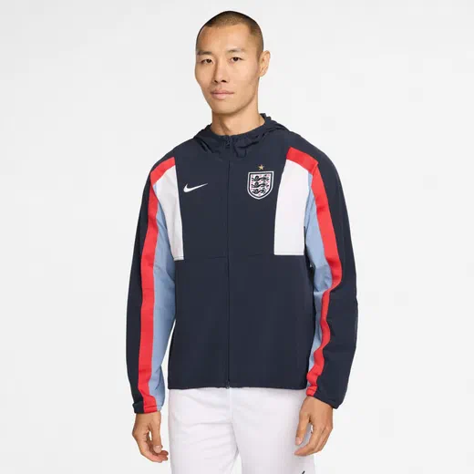 Veste survêtement Angleterre Energy woven noir bleu