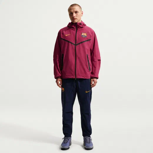 Veste survêtement FC Barcelone Tech Woven rouge