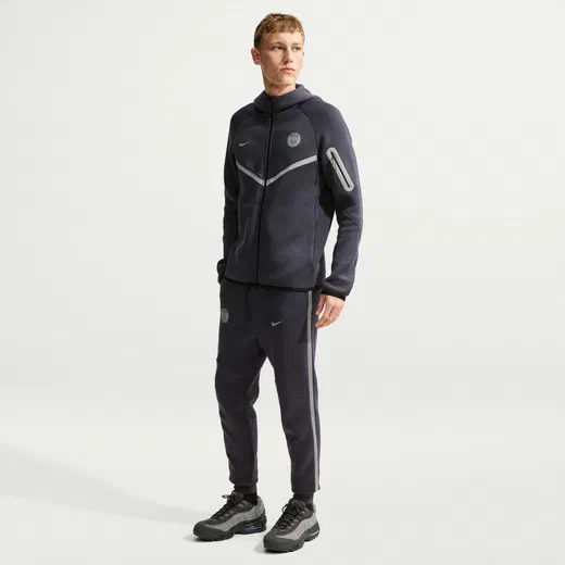 Pantalon survêtement PSG TechFleece gris