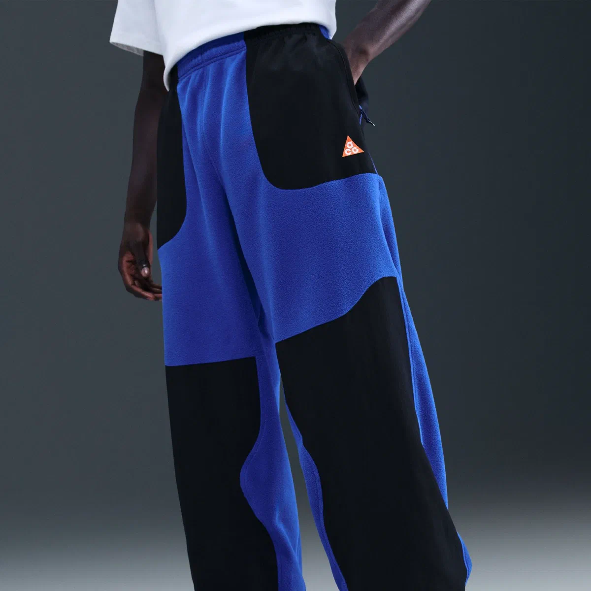 Pantalon polaire Inter x ACG bleu et noir, logo ACG