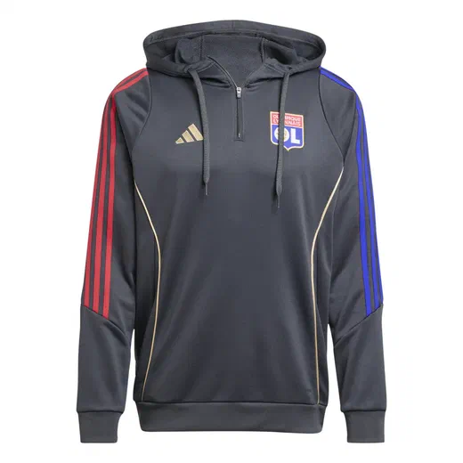 Sweat à capuche OL noir