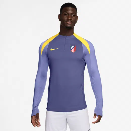 Sweat zippé Atlético Madrid Strike violet jaune