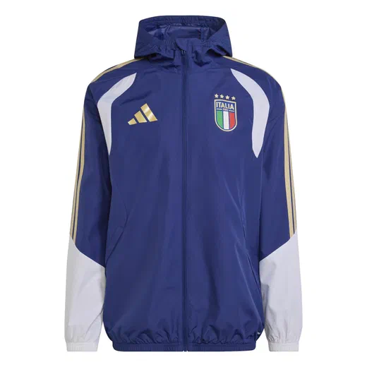 Veste imperméable Italie bleu blanc