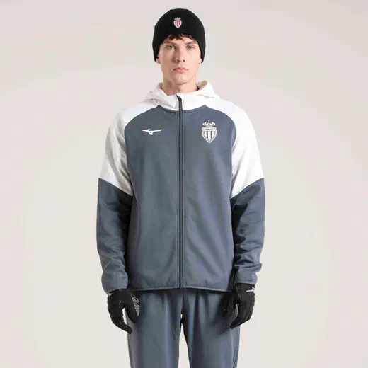 Veste survêtement à capuche AS Monaco gris