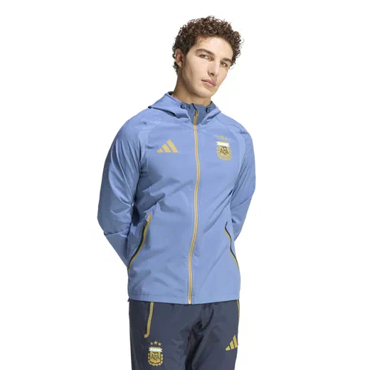 Veste survêtement Argentine FZ bleu or